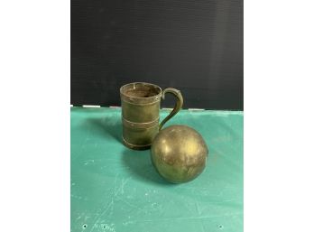 Brass Cup & Sphere