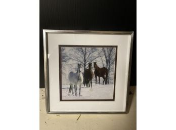 Framed Horse Artwork 8.5x8.5