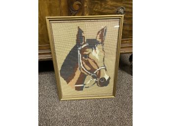 Threaded Horse Head Framed 12x16
