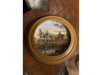 Horse And Carriage Collectors Plate