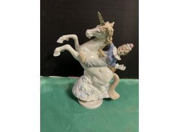 Horse & Clown Statue