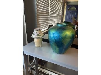 Artisan Vase & Candle