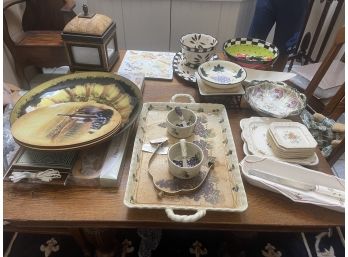 Platters, Bowls, Lantern, Cutting Board, Hot Plate - Shafford, Japan, KH