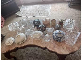 Trinket Boxes, Lidded Candy Dishes - Wellsville, Mikasa. Formalities
