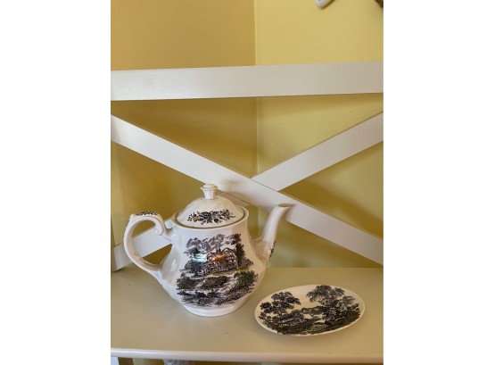 Royal Staffordshire Teapot And Dish