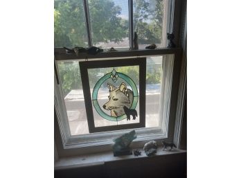 Wolf Stained Glass, Wolf Stamp, Wolf Statues