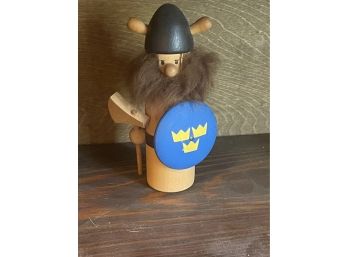 Swedish Wood Viking Figure