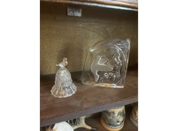 Glass Bell, Bird Glass Plaque