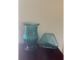 Vintage Colored Glass Vases