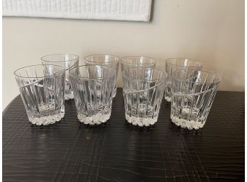 8 Mikasa Uptown Crystal Whiskey Glasses