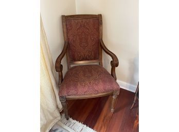 Ethan Allen Paisley Upholstered Accent Arm Chair