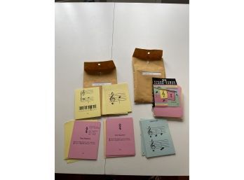 Vintage Music Note Flash Cards
