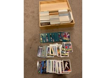 Storage Box Filled With Sports Trading Cards