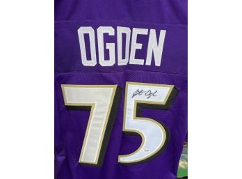 Signed Ogden Baltimore Ravens Jersey