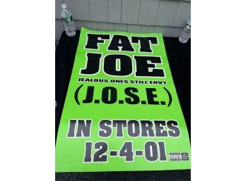 Dual Sided Fat Joe Cardboard Poster - 2001