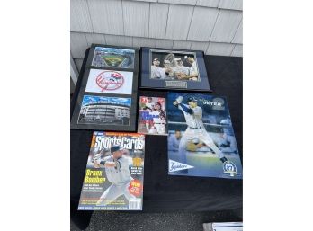 NY Yankees Framed Prints, 2009 Framed World Series Print , Sports Magazine, TV Guide