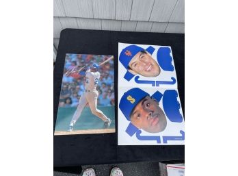 1989 Ken Griffey Jr Face Cut Outs And Poster