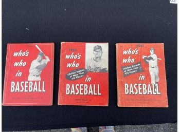 Whos Who In Baseball 1956, 1960, 1961