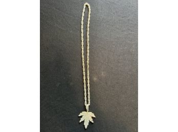 Marijuana Leaf Pendant Necklace