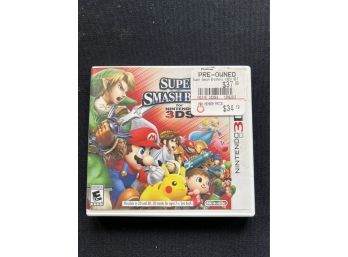 Nintendo 3DS Super Smash Brothers With Case