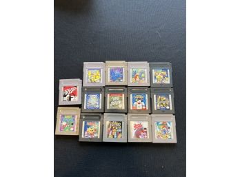 14 Vintage Nintendo Gameboy Cartridge Games