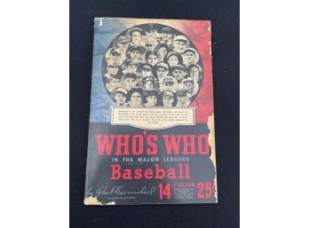 Whos Who Baseball Book 14th Edition