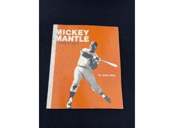 1972 Mickey Mantle Slugs It Out Book