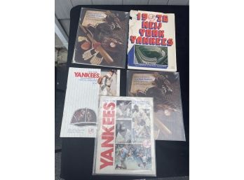 New York Yankee Scorebooks 1970s