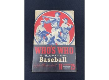 Whos Who Baseball Book 11th Edition