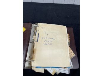 The National Hockey League Scrap Book - Filled