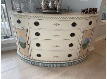 Demi Lune Buffet Chest - Painted