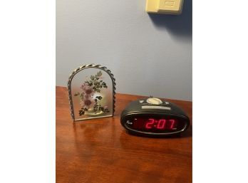 Clock & Candle Holder