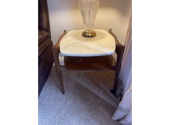 MCM Side Table - Marble Top - Mid Century Modern