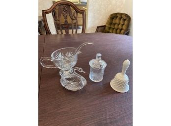 Antique Glass, Milk Glass Bell