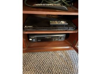 Sony DVD Player, Sharp VHS Player