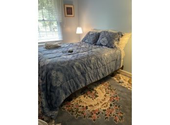 Metal Queen Bed Frame , Mattress & Boxspring - Clean
