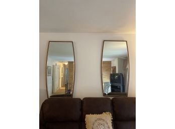 Dual MCM Wall Mirrors - Mid Century Modern