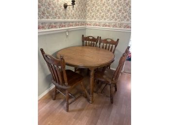 Vintage Expanding Kitchen Table & Chairs