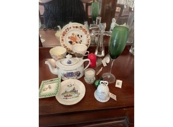 Antique Teacups, Saucers, Statues , Lead Crystal Glass Cross