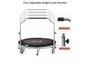 Brand New In Box Fitness Trampoline- Adjustable Height, 440 Lb Limit, 2-3 Kid Max, Foldable For Storage