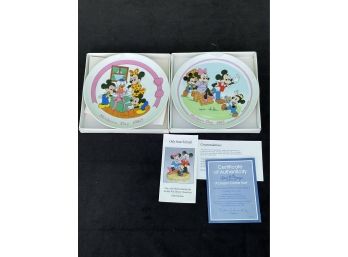 Walt Disney Plates - One With COA