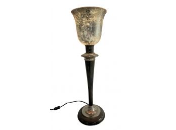 Antique Mercury Glass Starlight Table Lamp