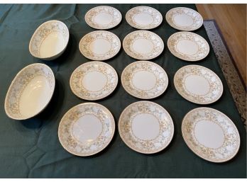 Noritake Japan 2757 Long Ago Plates And Serving Bowls