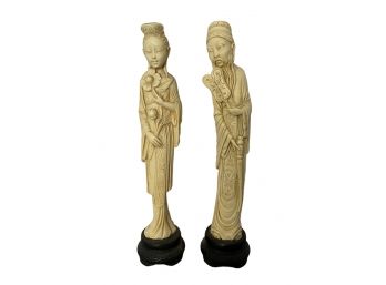 Stamped Oriental Statues