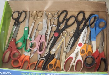 Large Lot Of Scissors