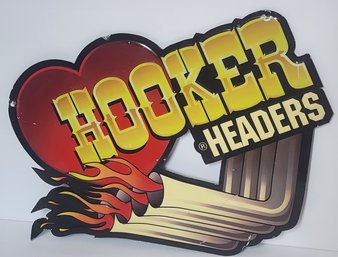HOOKER Headers Decorative Metal Sign
