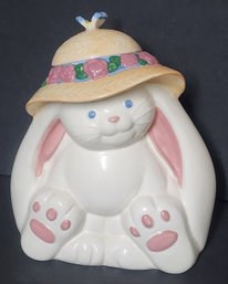 Treasure Craft Bonnet Bunny Cookie Jar