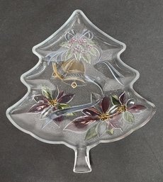 Savoir Vivre Holiday 13' Glass Christmas Tree Platter