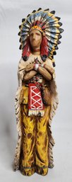 Native Indian Resin Sculpture
