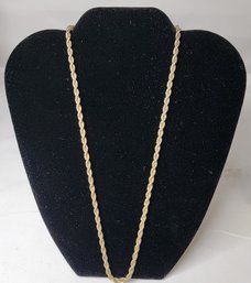 14K Gold Rope Chain Approx 19.39g